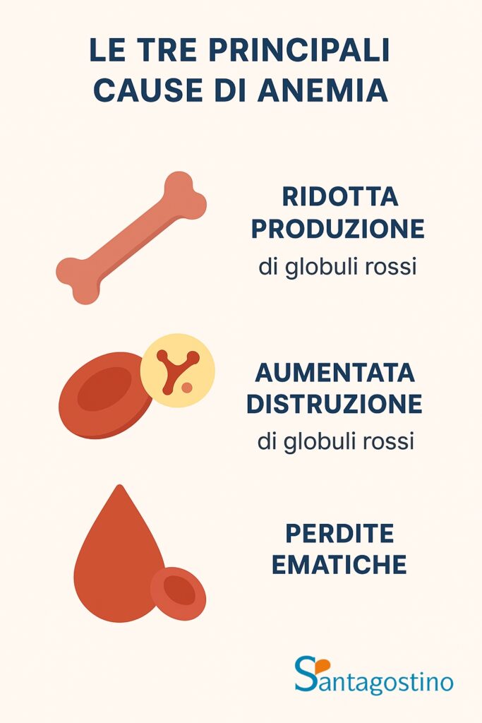 cause principali anemia santagostino genova